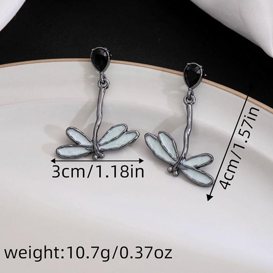 Black Dragonfly Clavicle Necklace