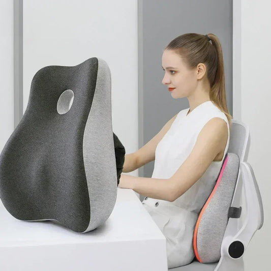 Memory Foam Seat & Lumbar Support Cushion