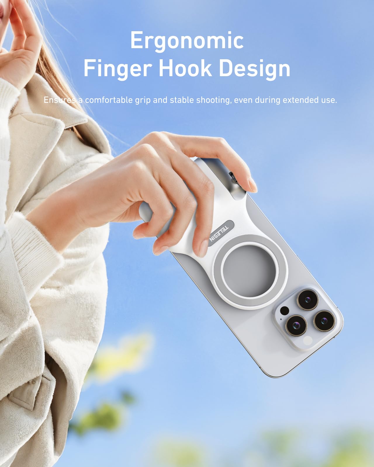 TELESIN Magnetic Selfie Ring Light
