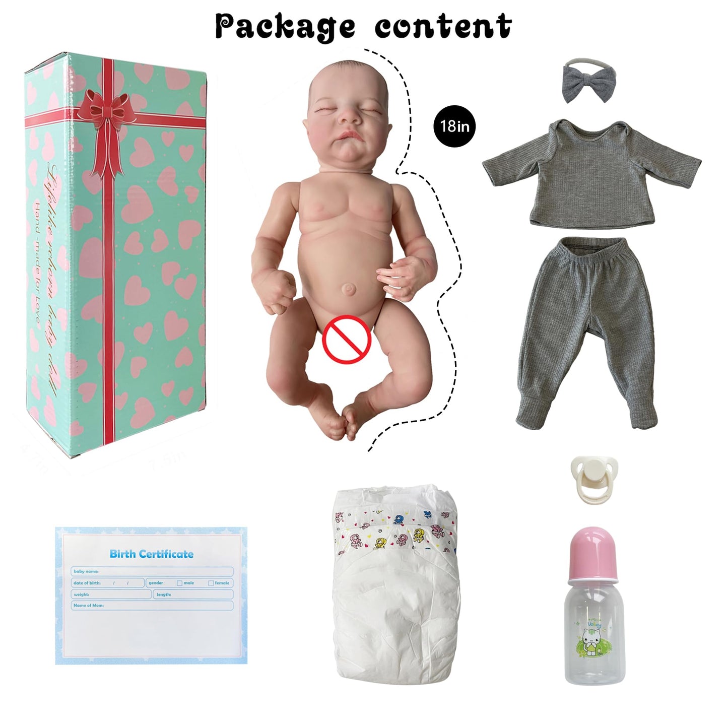 Realistic Sleeping Reborn Doll  Newborn Touch