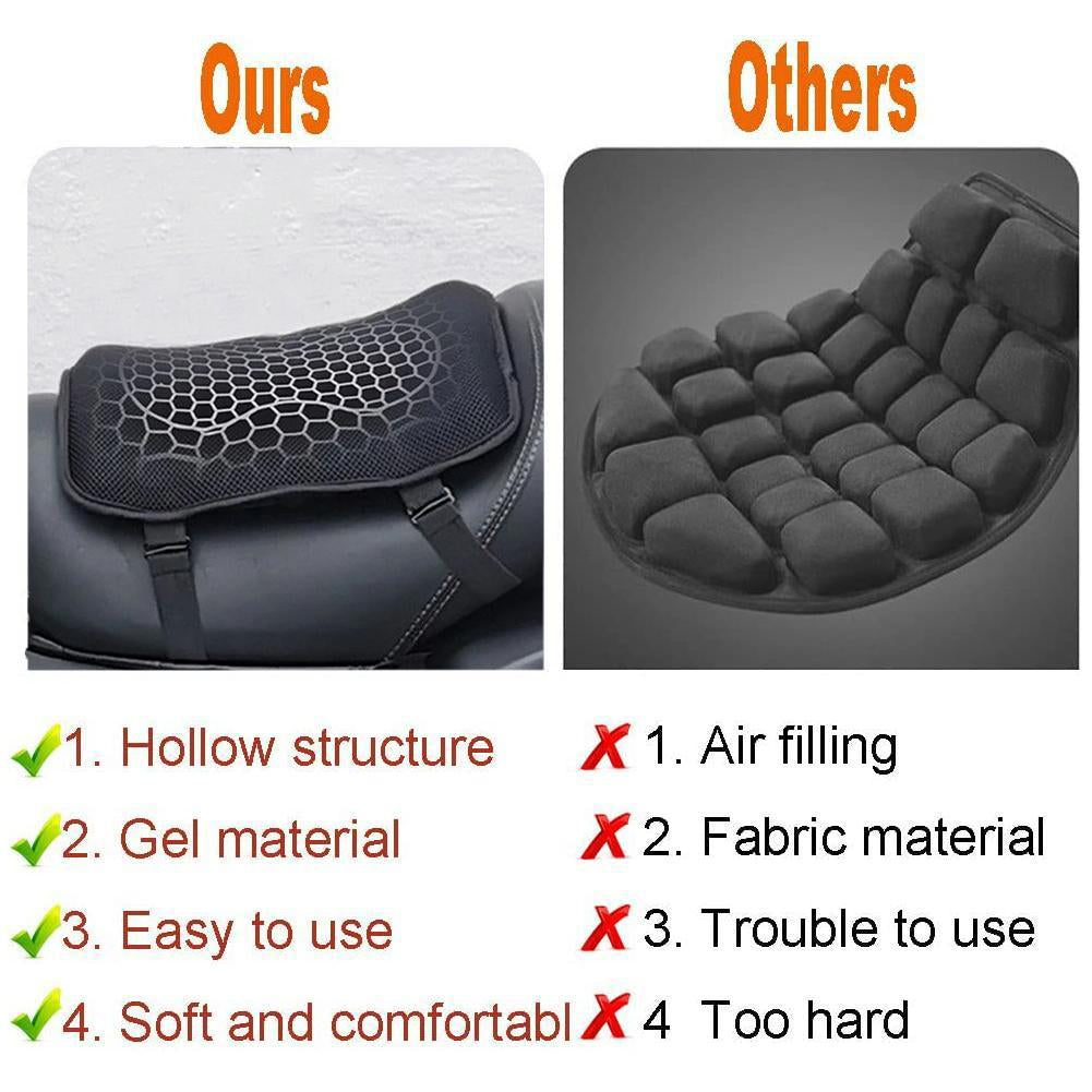 3D Gel Honeycomb Motorcycle Seat Cushion