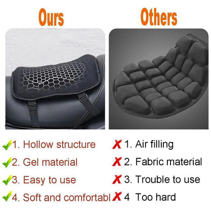 3D Gel Honeycomb Motorcycle Seat Cushion