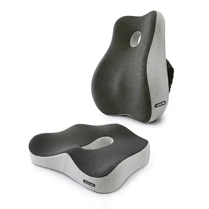 Memory Foam Seat & Lumbar Support Cushion