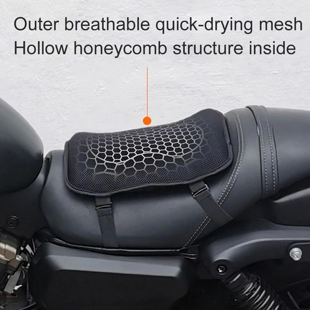 3D Gel Honeycomb Motorcycle Seat Cushion